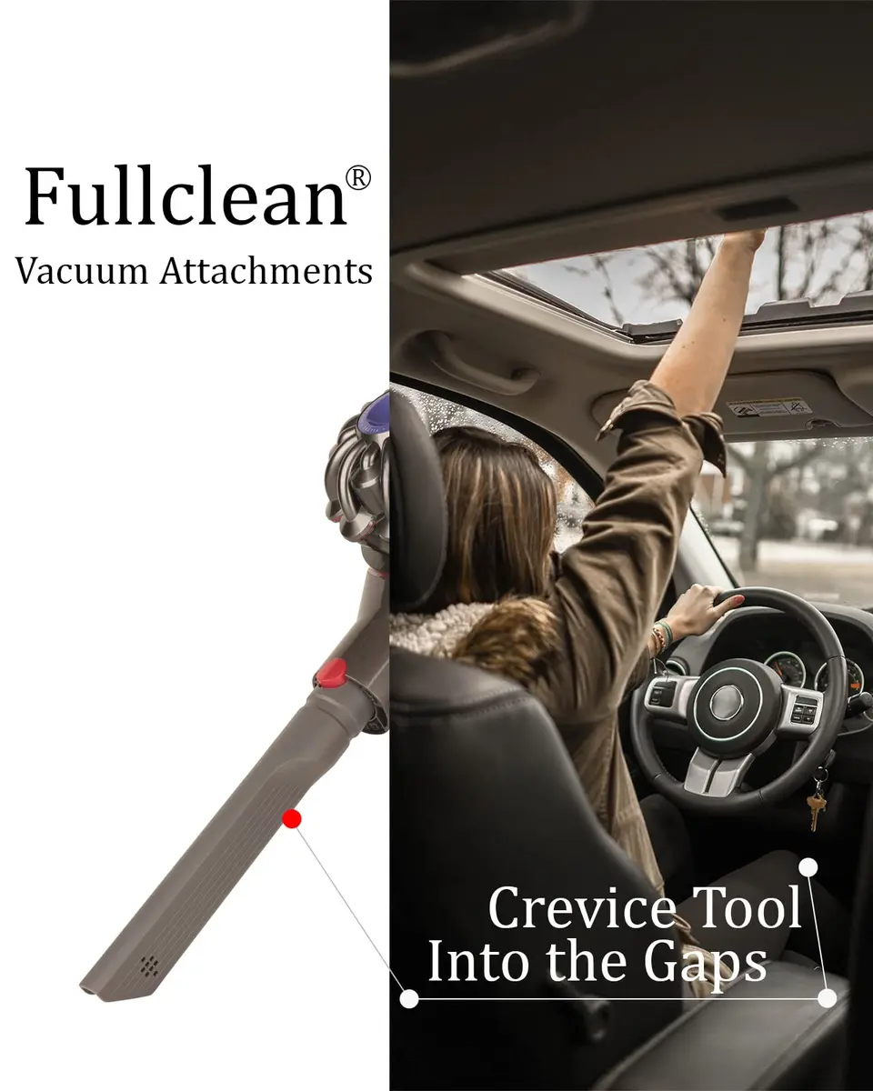 Fullclean Crevice Tool Attachment for Dyson Cordless Vacuums | 2.54cm (0.6" Opening) for Tight Spaces - view 6