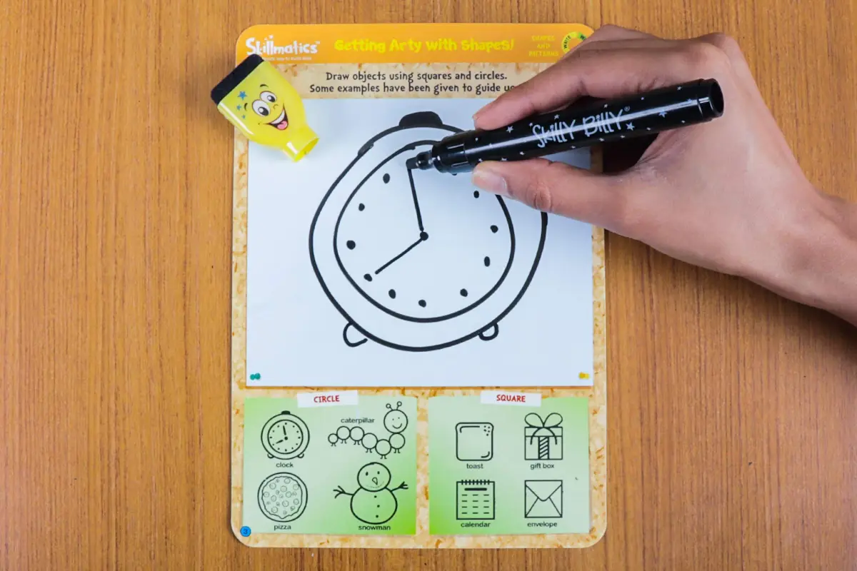 Skillmatics Shapes and Patterns Educational Game - Reusable Activity Mats with Dry Erase Marker, Ages 3-6 | Logical Reasoning & Creative Thinking - view 3