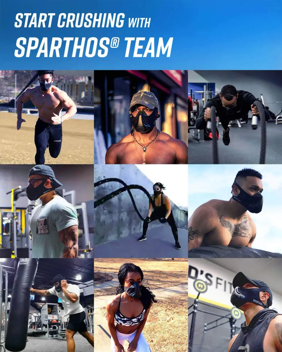 Sparthos High Altitude Training Mask, Running Breathing Mask - Military Camo (1 Unit) - view 5