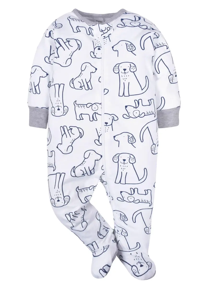 Onesies Brand baby boys 4-pack Sleep 'N Play Footies Newborn | Soft Cotton Comfort for Indian Babies - view 3