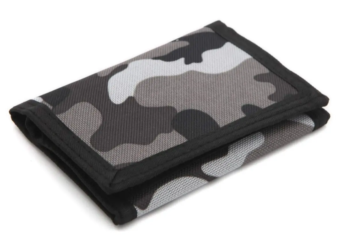 JONYEE Kids Camo Wallet for Boys and Girls, Tri-Fold with Hook and Loop Closure, RFID Blocking, 11.9cm x 8.1cm x 1.3cm | Novelty Wallet for Kids Birthday Gifts - main product image