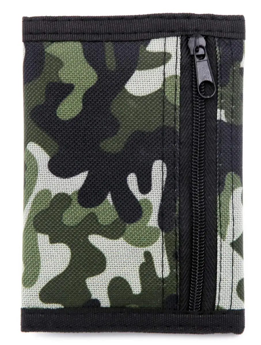 JONYEE Kids Camouflage Wallet with Hook & Loop Closure, 12.3cm (4.7in) | Durable Nylon Boys and Girls Wallet - view 2