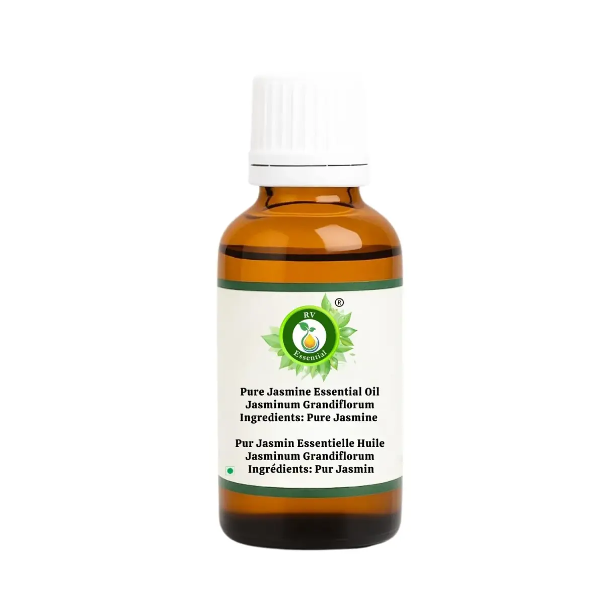 R V Essential Pure Jasmine Essential Oil 30ml (1.01 Fl Oz) | Steam Distilled Natural Aromatherapy - view 2