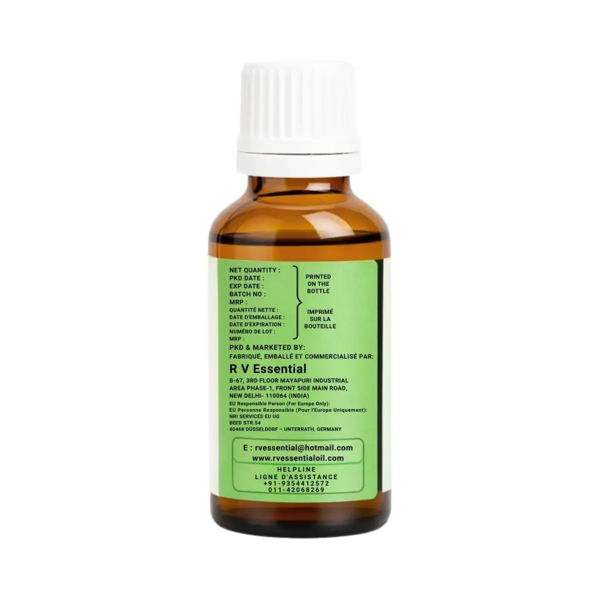 R V Essential Pure Jasmine Essential Oil 30ml (1.01 Fl Oz) | Steam Distilled Natural Aromatherapy - view 4