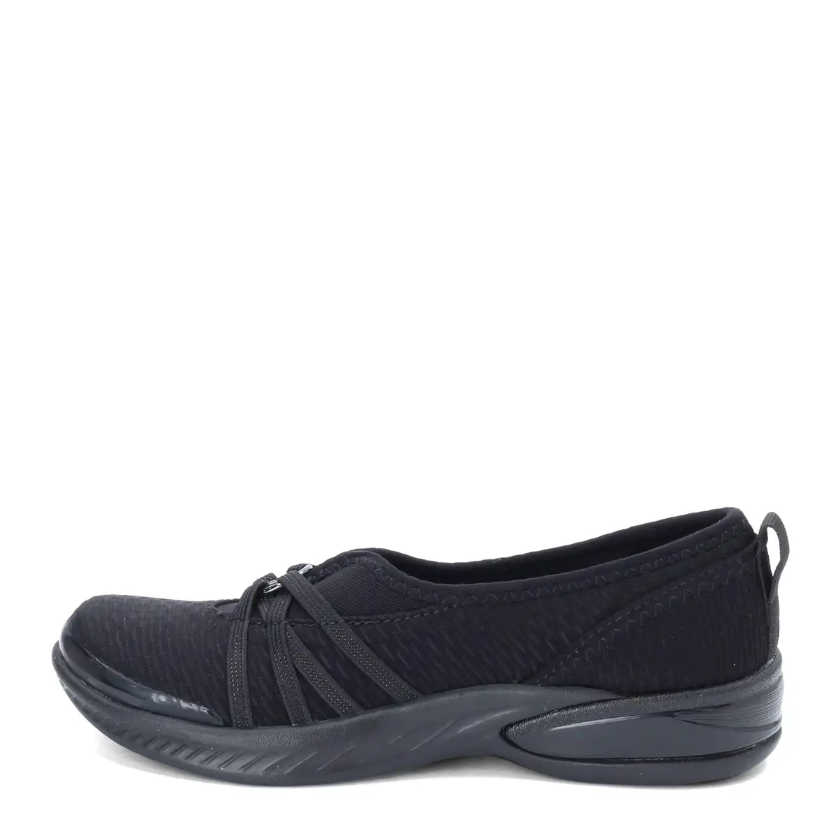 BZees Niche Skimmers Ballet Flat, Black Mesh, US 8.5 Wide | Lightweight Comfort for Women - view 6