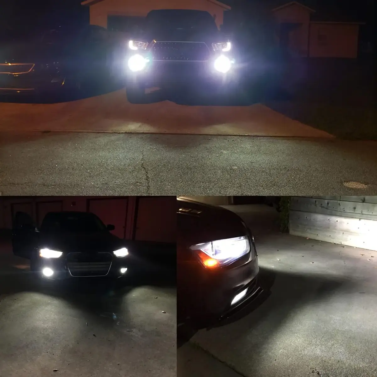 Alla Lighting H16/H11/H8 LED Fog Light Bulbs 6000K Xenon White 2800 Lumens (2-Pack) | Plug-and-Play Upgrade for Brighter Driving - view 2