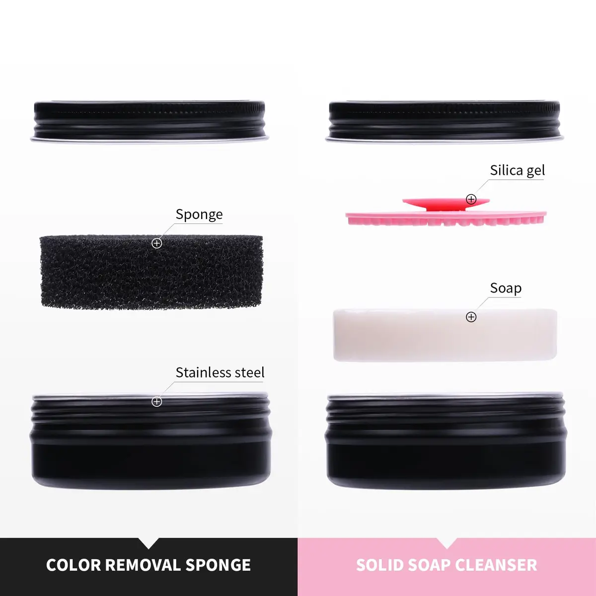 DUcare Makeup Brush Cleaner Solid Soap & Color Removal Sponge | Coconut Scented, Travel Friendly, 2 Pack - view 4