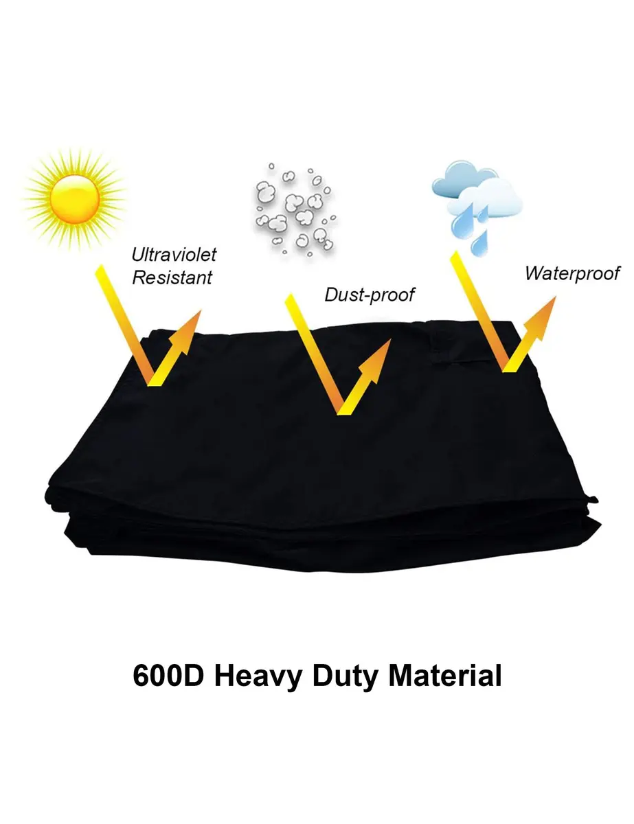 iBirdie Outdoor TV Cover for 60-65 Inch TVs | Waterproof & Weatherproof 600D Oxford Fabric - view 5