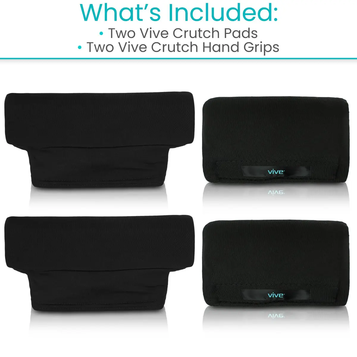 Vive Crutch Pads & Hand Grips - Comfortable, Breathable | High-Density Foam & Moisture-Wicking - view 9