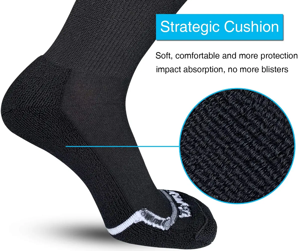 APTYID Men's Moisture Wicking Cushioned Crew Work Boot Socks Size 9-12 | Impact-Absorbing, Odor-Resistant, Durable (en_US) - view 5