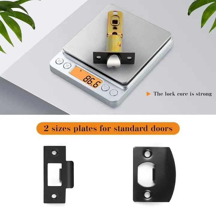 Probrico Passage Door Handles Matte Black 10 Pack | Heavy Duty Zinc Alloy, Modern Square Design - view 4