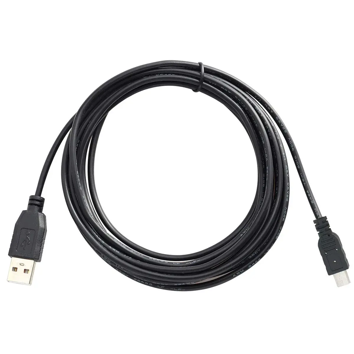 PASOW Mini USB Power Cable USB 2.0 A-Male to Mini-B 3.5m (11.5ft) | Power Delivery Only for Dash Cams - view 6