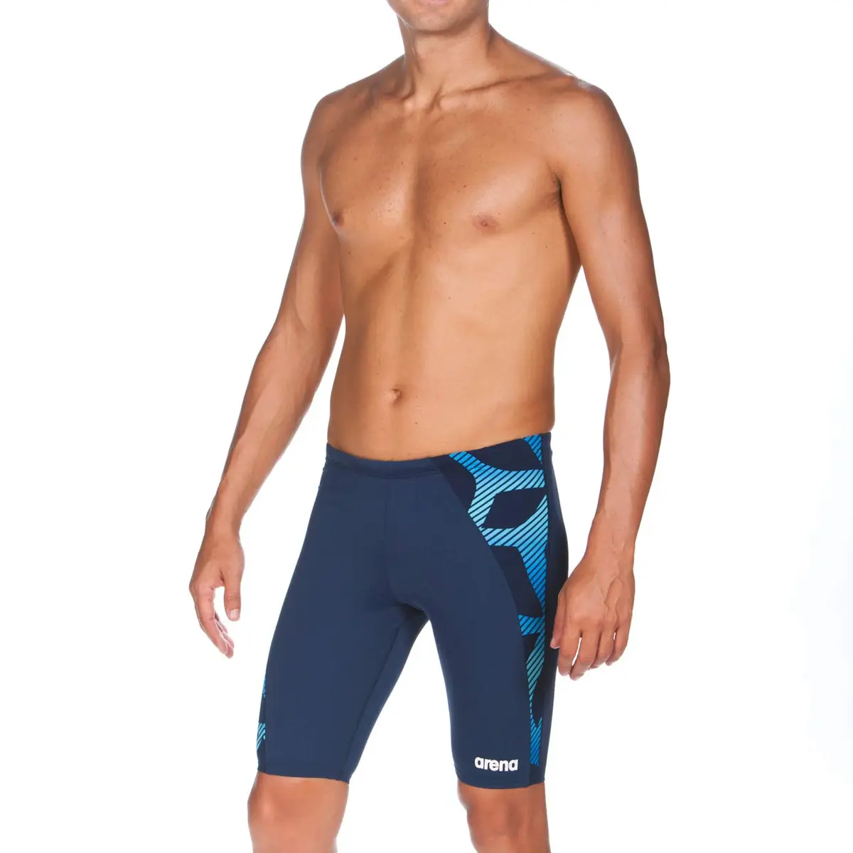 ARENA Men's Previous Season Team Color Print Jammer 22 | MaxLife Chlorine Resistant Fabric - view 2