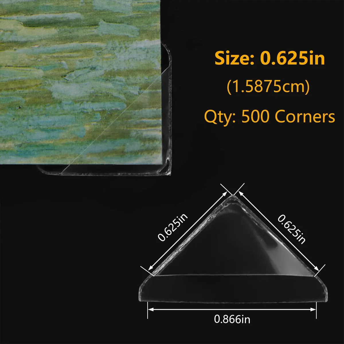 Lineco Infinity Clear Archival Photo Corners 1.58 cm (0.625 Inch) Pack of 1000 | Acid-Free Mounting for Photos & Documents - view 5