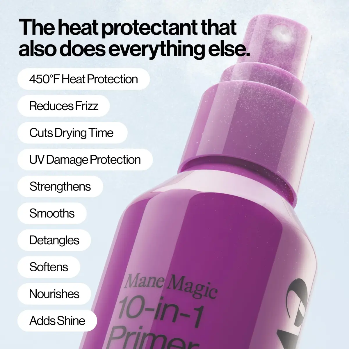 EVA·NYC Mane Magic 10-in-1 Heat Protectant Spray 296ml (10 fl oz) | Protects Hair Up to 450°F - view 3