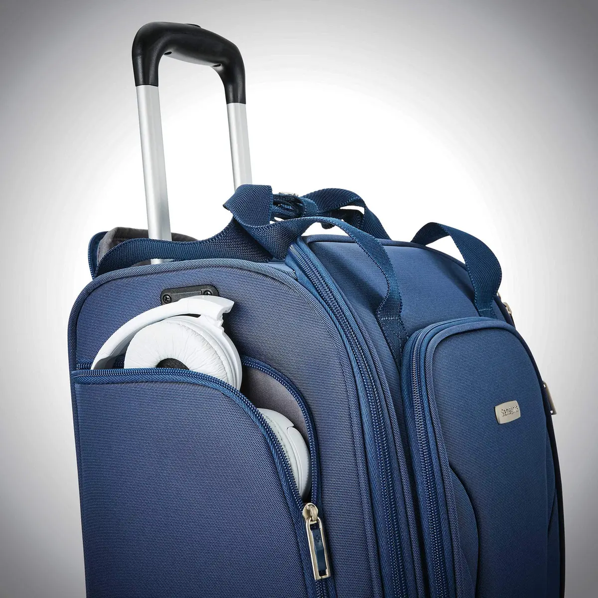 Samsonite Underseat Carry-On Spinner with USB Port | Compact 36L, Ocean Blue, 4 Spinner Wheels - view 6