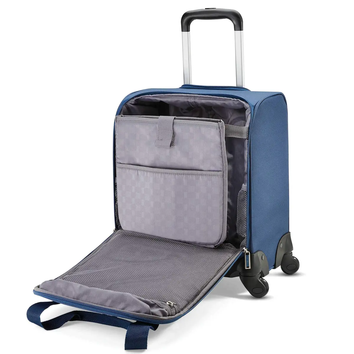 Samsonite Underseat Carry-On Spinner with USB Port | Compact 36L, Ocean Blue, 4 Spinner Wheels - view 4