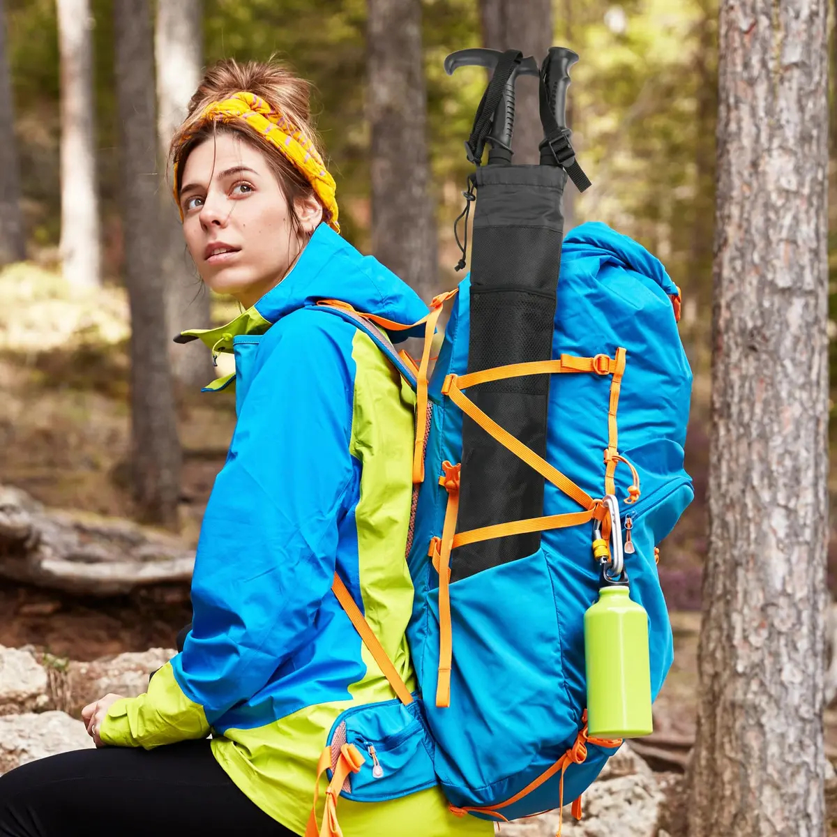Cosmos Trekking Poles Carry Bag 28x5 inches | Water-Resistant Storage for Hiking Poles - view 5