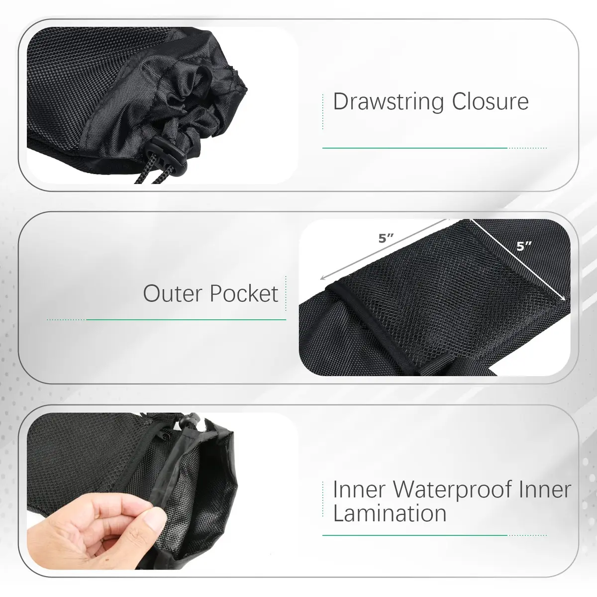 Cosmos Trekking Poles Carry Bag 28x5 inches | Water-Resistant Storage for Hiking Poles - view 4