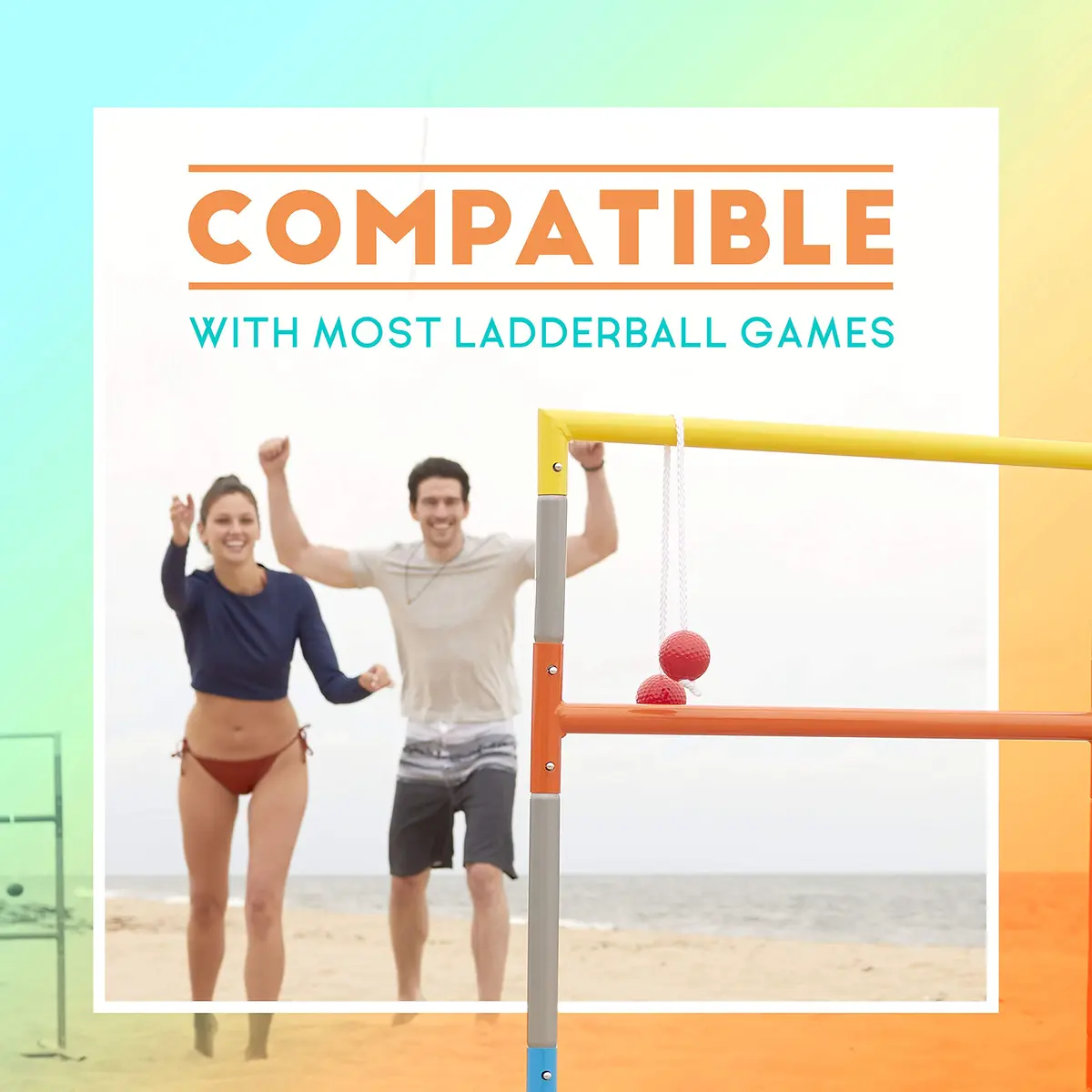 Franklin Sports Replacement Ladderball Bolas | 16 Inch Tournament Style Balls for Outdoor Games - view 2