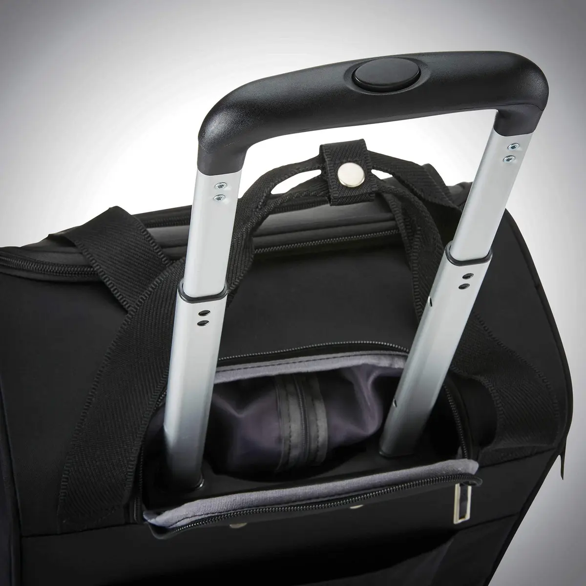 Samsonite Underseat Carry-On Spinner With USB Port, Jet Black 10.5 L (16.5 x 13.75 x 9 in) | Carry-on compliant travel spinner - view 9