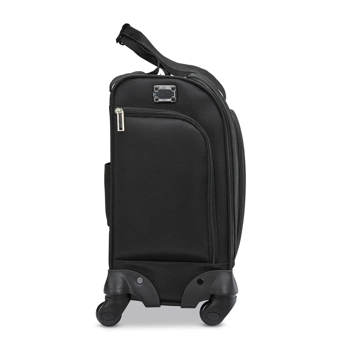 Samsonite Underseat Carry-On Spinner With USB Port, Jet Black 10.5 L (16.5 x 13.75 x 9 in) | Carry-on compliant travel spinner - view 3