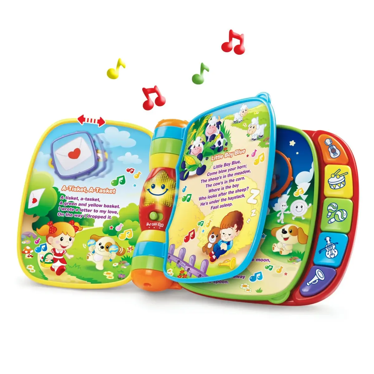VTech Musical Rhymes Book, Red | Interactive Electronic Learning Toy for Babies 6-36 Months - view 3
