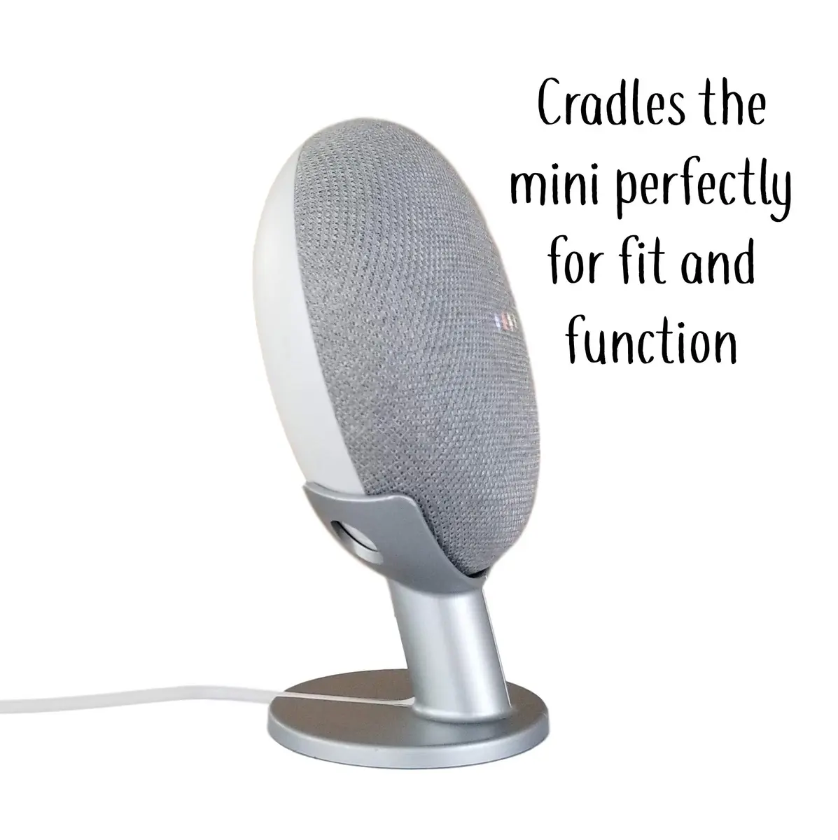 Mount Genie Pedestal Stand for Google Nest Mini & Home Mini | Charcoal | Supports 1 unit - view 5