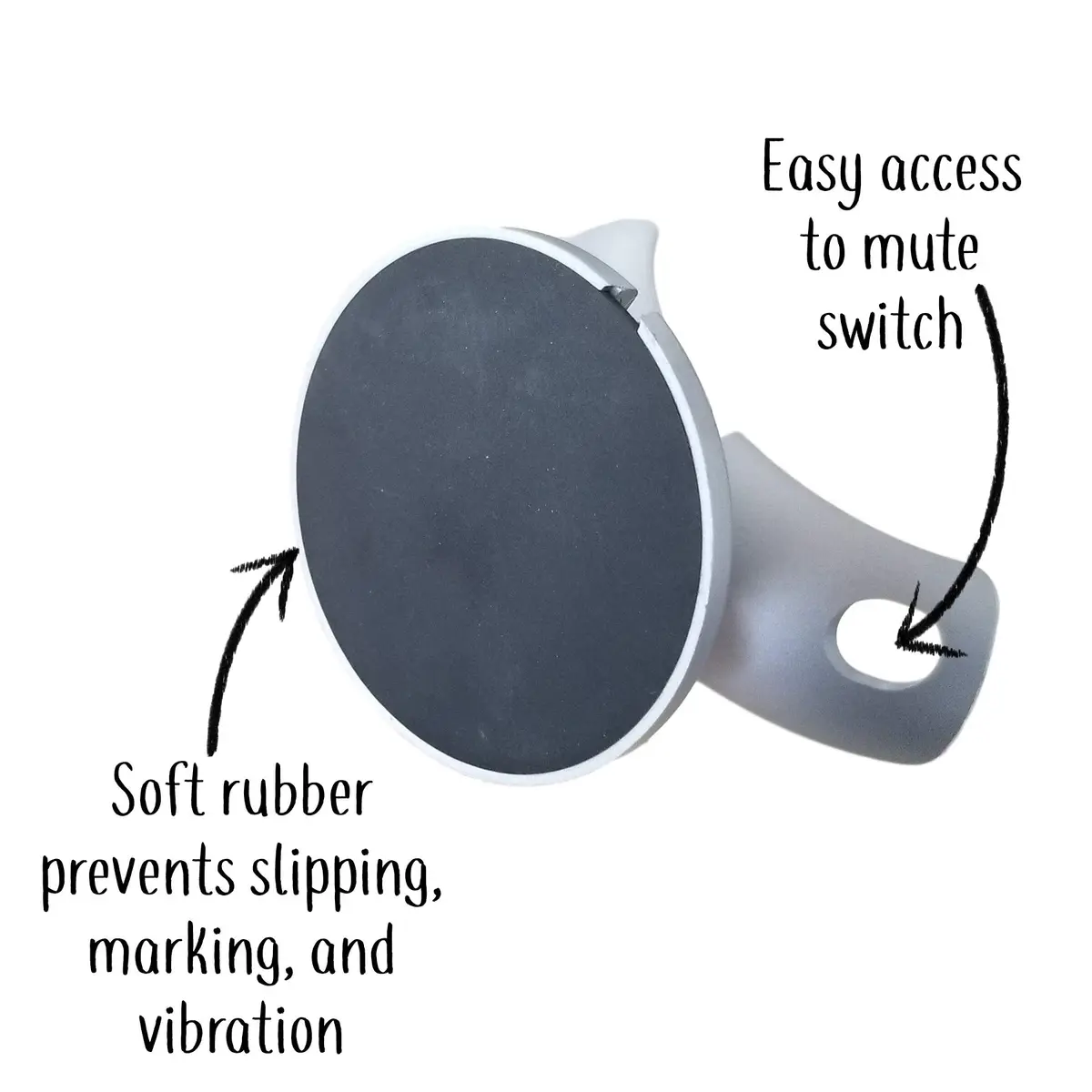 Mount Genie Pedestal Stand for Google Nest Mini & Home Mini | Charcoal | Supports 1 unit - view 6