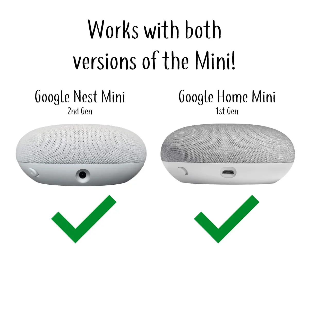 Mount Genie Pedestal Stand for Google Nest Mini & Home Mini | Charcoal | Supports 1 unit - view 2