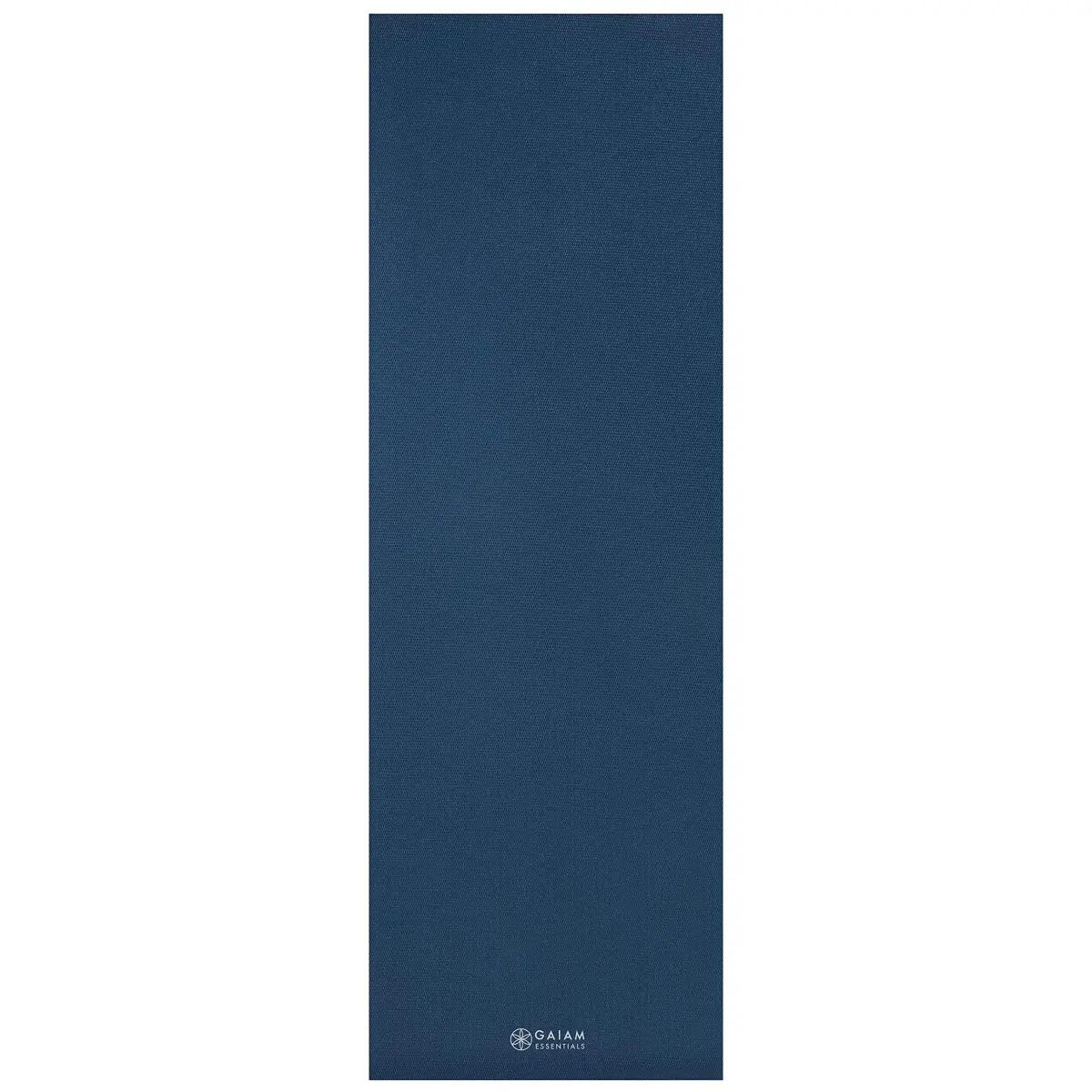 Gaiam Essentials Yoga Mat 6mm Navy | Non-Slip Texture & 1/4 Inch Cushioning with Carrying Sling - view 9