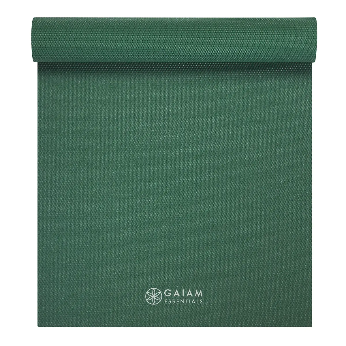 Gaiam Essentials Yoga Mat 6mm (24"x72") with Carrying Sling | Non-Slip Green Exercise Mat - view 8