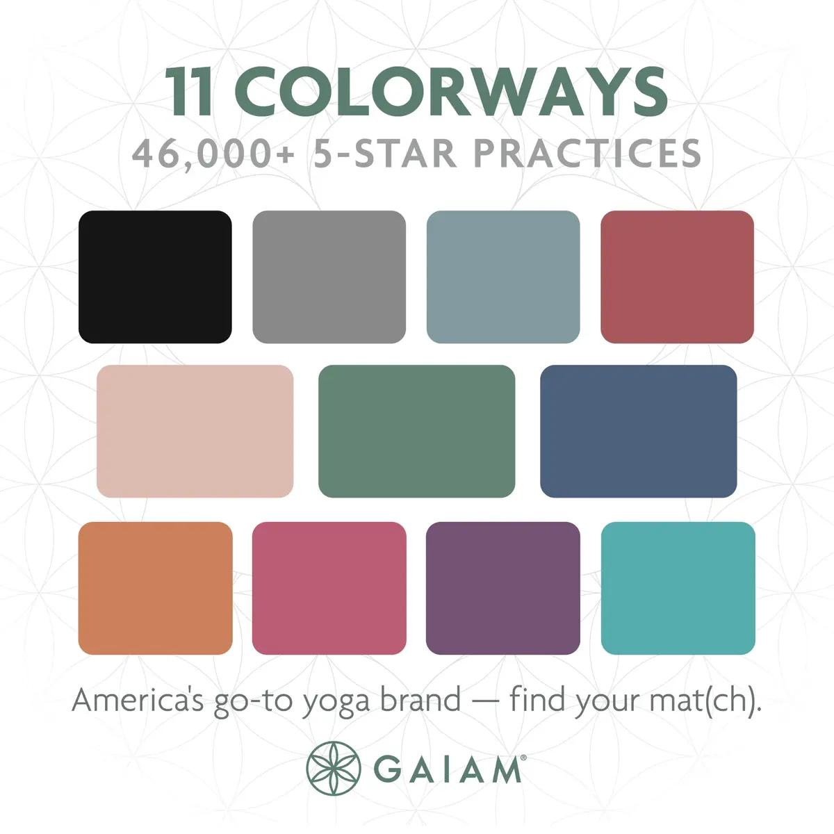 Gaiam Essentials Thick Yoga Mat with Easy-Cinch Strap (Black, 10mm / 0.4 Inch) - view 8