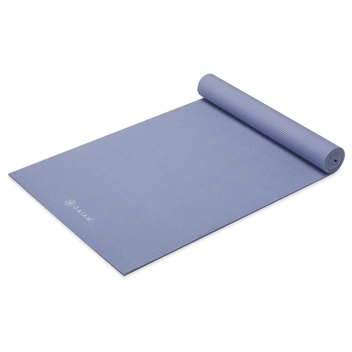 Gaiam Premium Yoga Mat, 5mm Thick Non-Slip Exercise Mat (Chambray) | Supportive & Lightweight - main product image