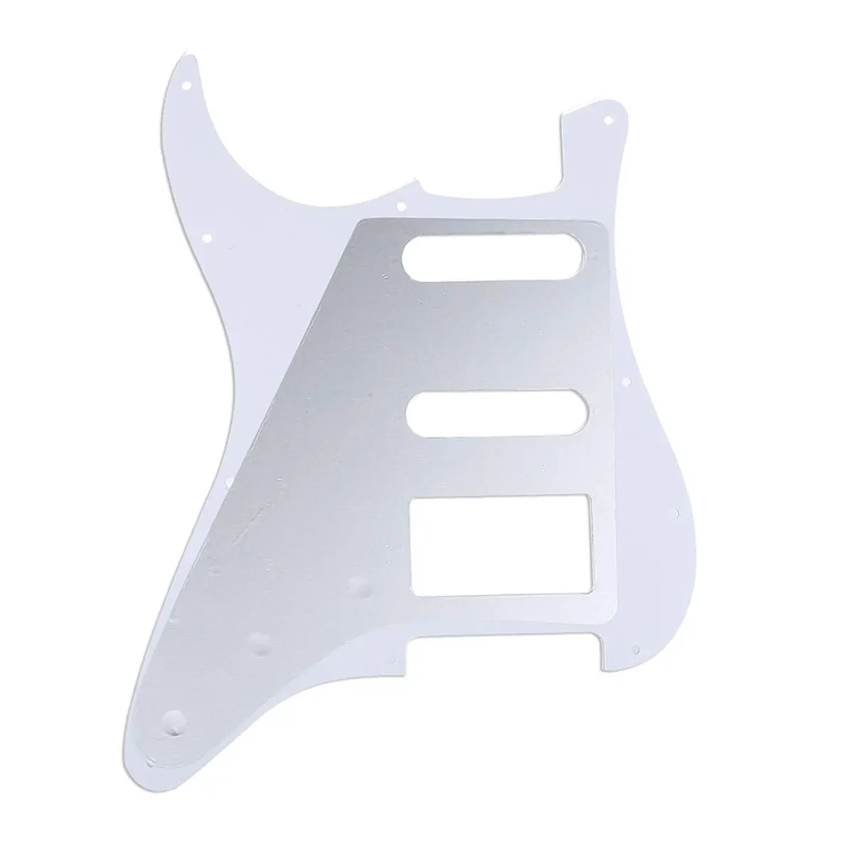Musiclily Pro 11-Hole HSS Modern ST Guitar Pickguard 3Ply White | Fits American Stratocaster Guitars - view 2