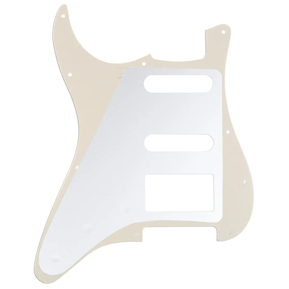 Musiclily Pro 11-Hole HSS Modern ST Guitar Pickguard 3Ply Cream | Fits American Stratocaster - view 3