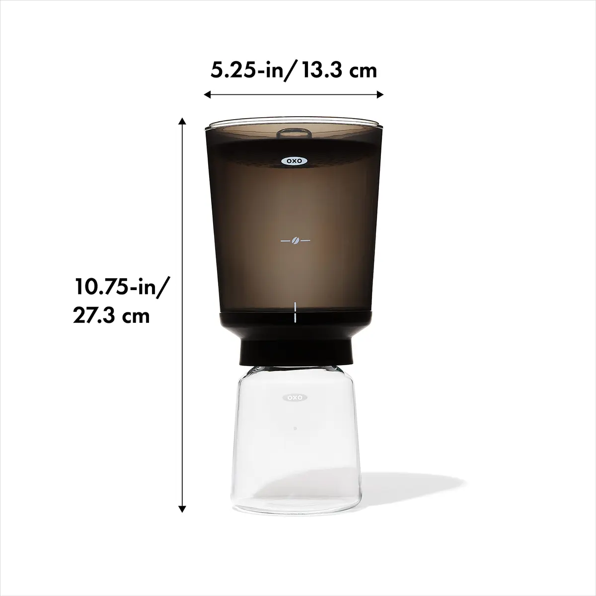 OXO Brew Compact Cold Brew Coffee Maker 24 oz | Small Space Solution for Cold Brew - view 7