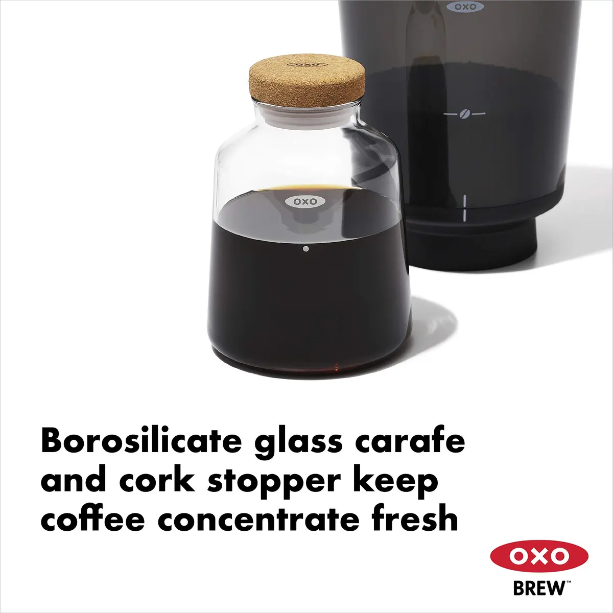OXO Brew Compact Cold Brew Coffee Maker 24 oz | Small Space Solution for Cold Brew - view 3