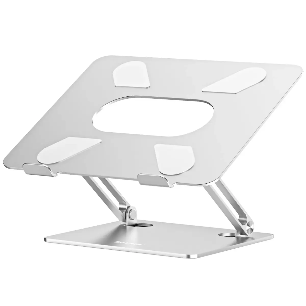 BoYata Adjustable Laptop Stand Silver | Multi-Angle Riser for Laptops up to 17 Inches - main product image