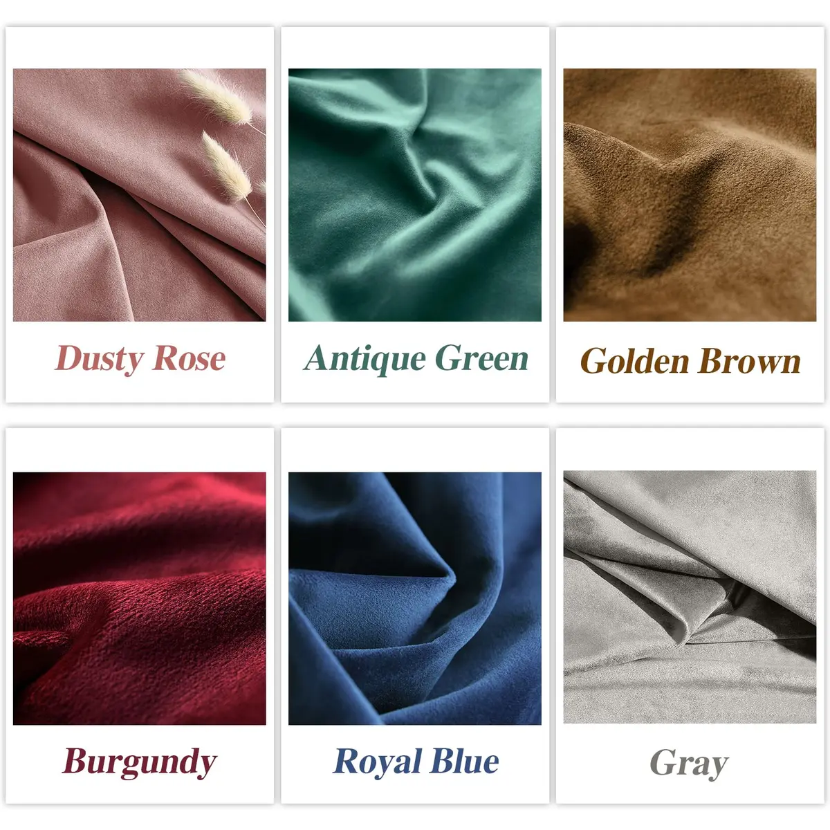 Melodieux Pom Poms Wide Velvet Curtains 100" W x 96" L | Vintage Luxury Room Darkening (120 chars) - view 7