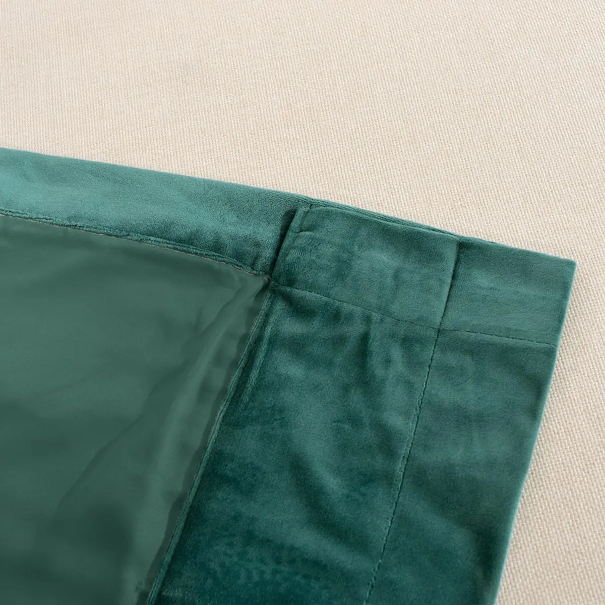 Melodieux Pom Poms Velvet Blackout Curtains 100" W x 84" L | Vintage Luxury Room Darkening (115c) - view 9