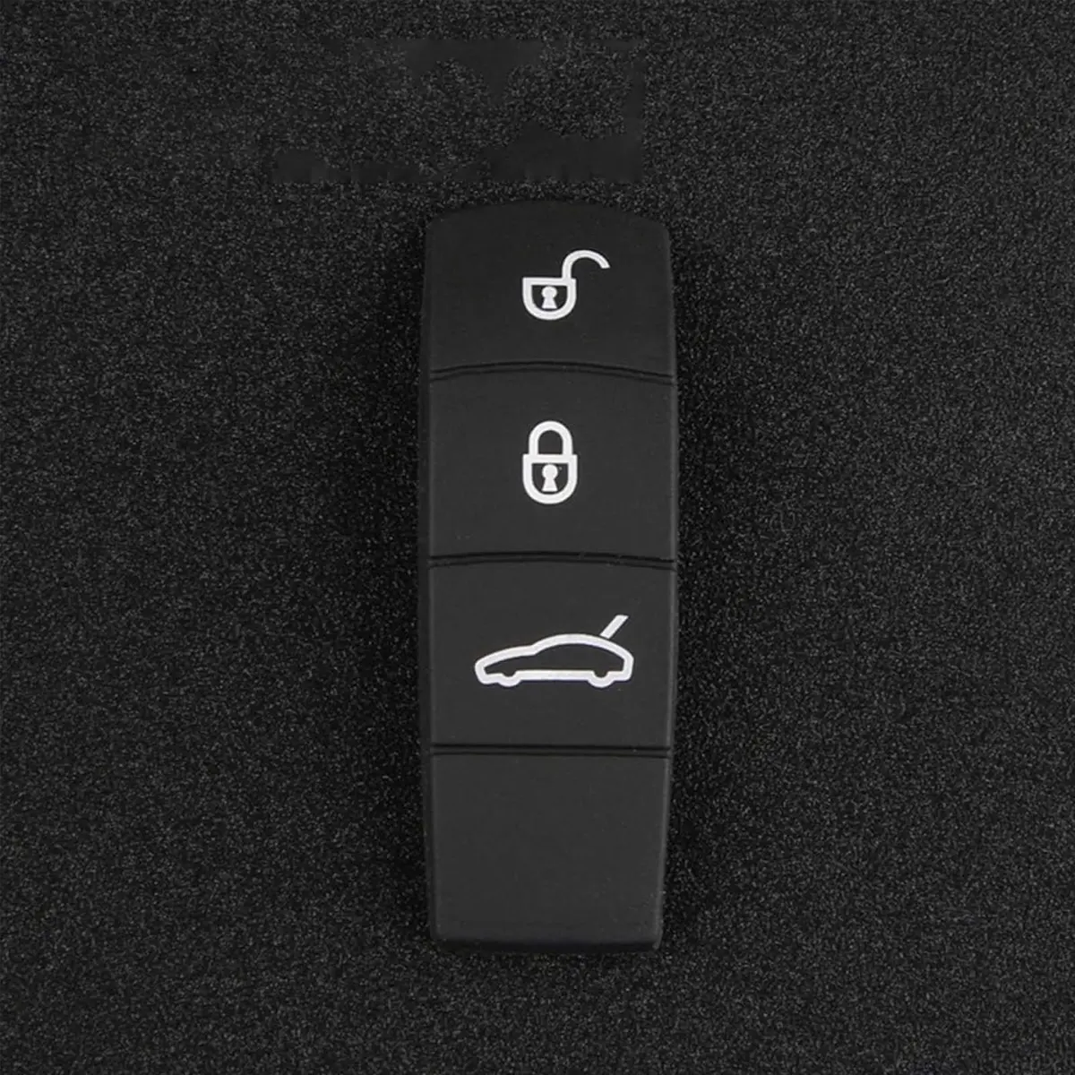 Jaronx Soft Rubber Key Button Cover for Porsche Panamera | Black - view 4