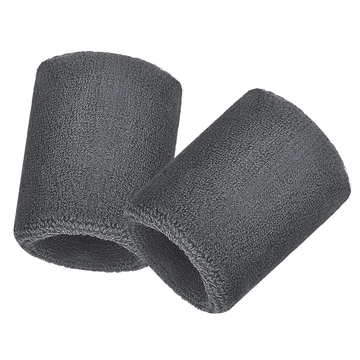 Bememo 12 Pcs Sweatbands Wrist Bands, neon 80s 90s, 3.15 Inch, Gray | Absorbent, Elastic, Durable for Sports & Fitness - view 7