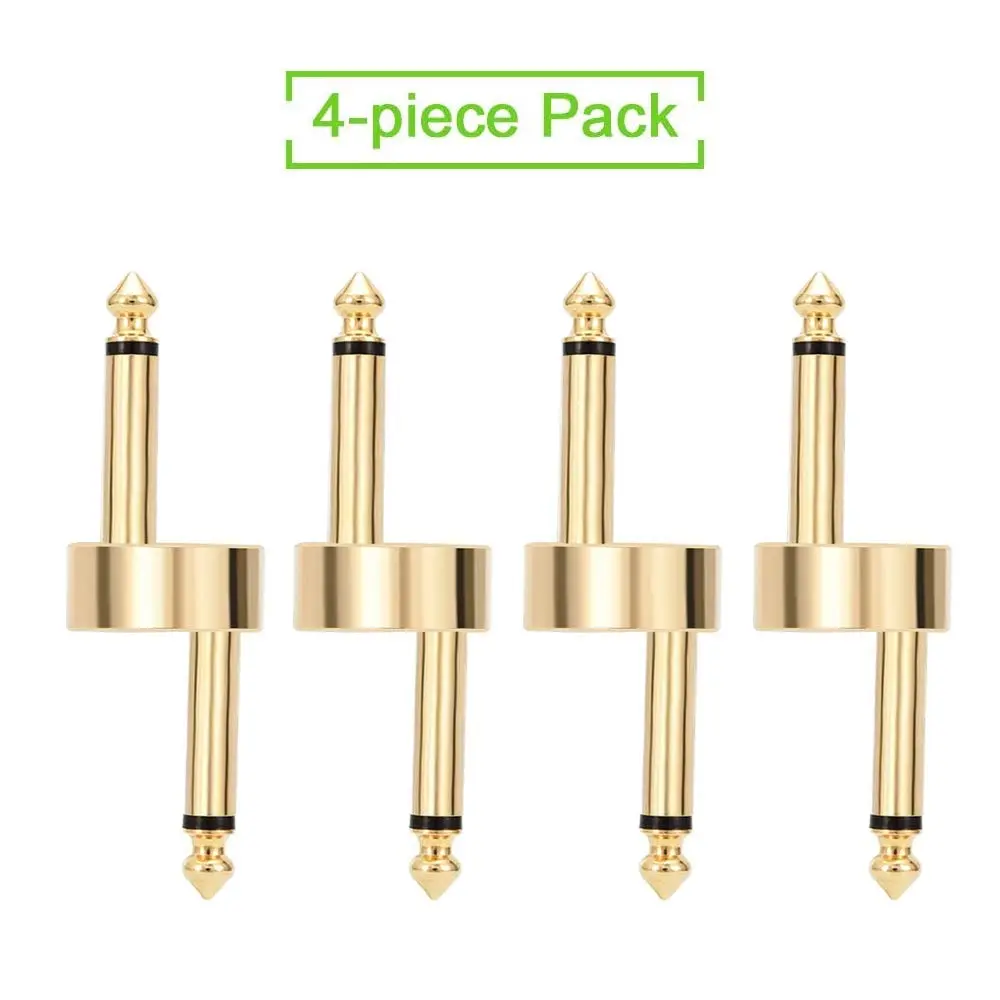 OTraki Z Type Guitar Pedal Connector 4 Pack Gold | Space-Saving Copper Pedal Coupler - view 6