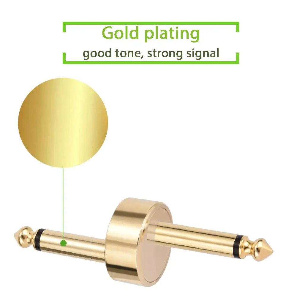 OTraki Z Type Guitar Pedal Connector 4 Pack Gold | Space-Saving Copper Pedal Coupler - view 3