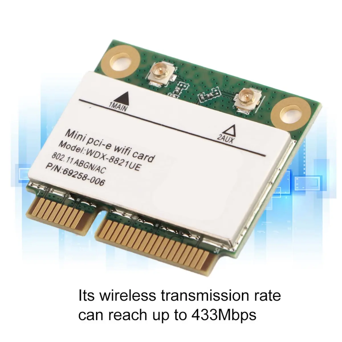 Zerone PCI-E WiFi Card with Bluetooth 4.2, 433Mbps Dual Band 2.4/5GHz Wireless Network Adapter for Desktop PC Windows 7/10 - view 2