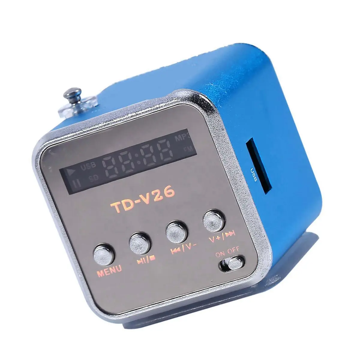 Zerone Mini Speaker Digital Music Player 5x5cm | Portable MP3 with FM Radio & TF/USB Support - view 5