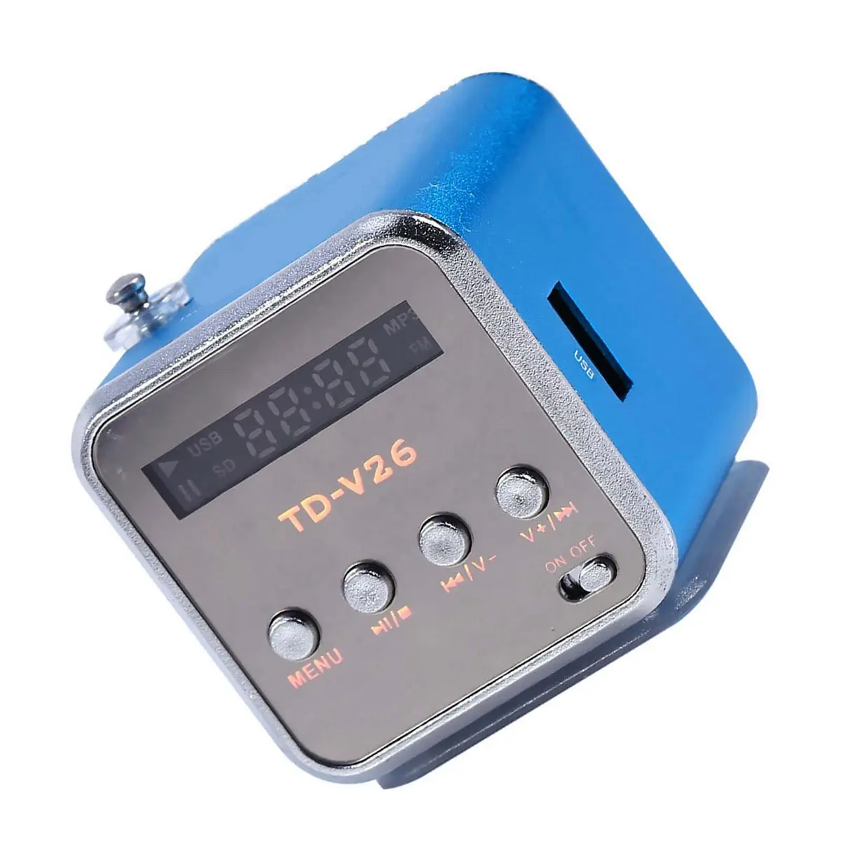 Zerone Mini Speaker Digital Music Player 5x5cm | Portable MP3 with FM Radio & TF/USB Support - view 7