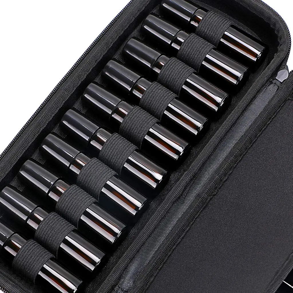 Hipiwe EVA Essential Oils Carrying Case Organizer for 20Pcs 5ml 10ml Bottle | Water-Resistant, Lightweight & Compact - view 9