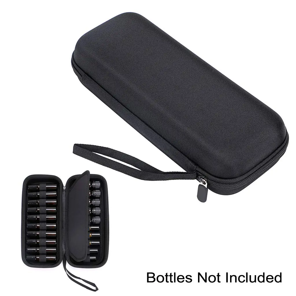Hipiwe EVA Essential Oils Carrying Case Organizer for 20Pcs 5ml 10ml Bottle | Water-Resistant, Lightweight & Compact - view 2